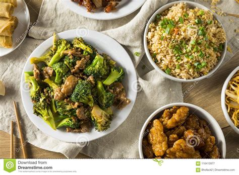 I typically order their wonton soup, shrimp friend rice, and house chicken. Spicy Chinese Take Out Food Stock Image - Image of pepper ...