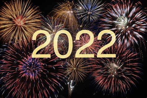 Happy New Year 2022 With Fireworks Stock Photo Image Of Jubilee