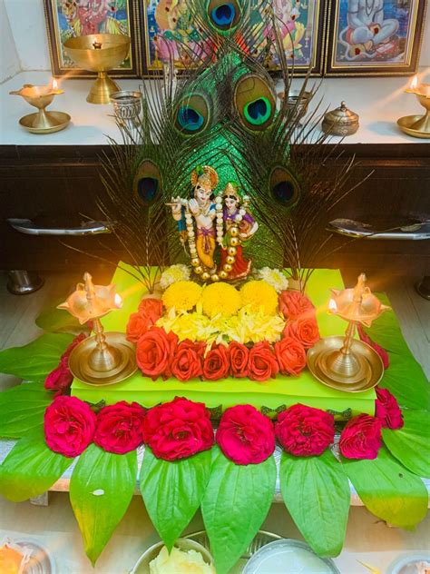 Krishna Ashtami Goddess Decor Festival Decorations Diwali Decorations