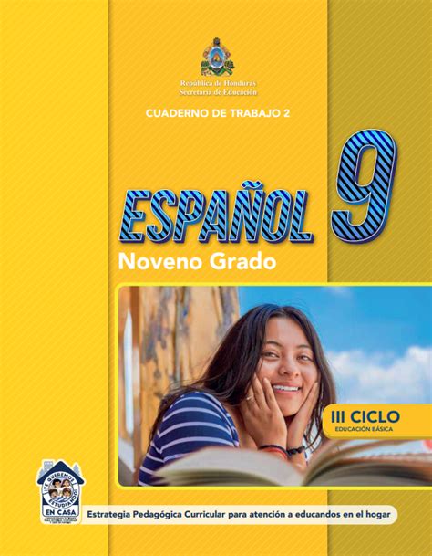 Cuaderno de Trabajo de Español Noveno Grado Honduras