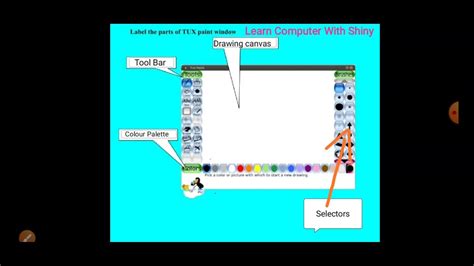 Parts Of Tux Paint Window Youtube