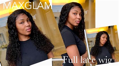 full lace wig install maxglam hair youtube