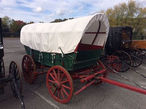 Horse Drawn Covered Antique Wagon 270000 Antique Wagon Horse