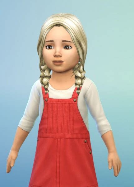 Birksches Sims Blog Little Braids For Toddler ~ Sims 4 Hairs