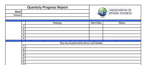 Quarterly Report Template Small Business Professional Sample Template