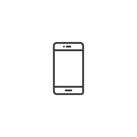 Mobile Phone Icon Line Style Vector Illustration Icon