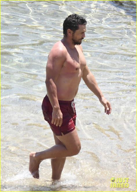 James Franco Spotted Shirtless At The Beach In Greece With Longtime Girlfriend Izabel Pakzad
