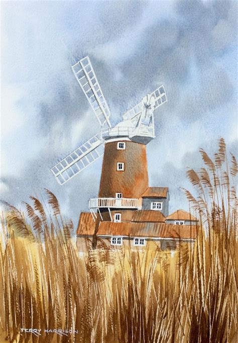 Strathmore® 300 series watercolor paper classroom value pack, 24 sheets. Cley Windmill 12 x 17.5 inches Watercolour on watercolour ...
