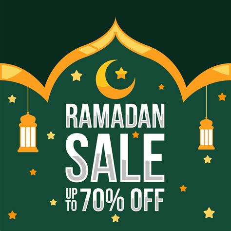Ramadan Sale Background With Islamic Ornaments 1217521 Vector Art At