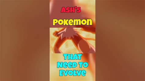 5 Pokemon Ash Should Have Evolved Pokemon Shorts Ash Youtube