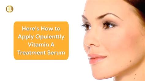 How To Apply Vitamin A Skin Care Serum ️ Vitamins For Skin Care Youtube