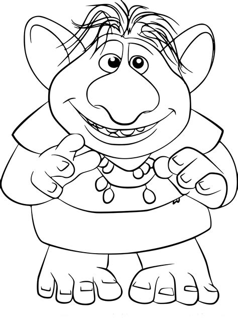 Coloriage Bulda la reine des neiges à imprimer