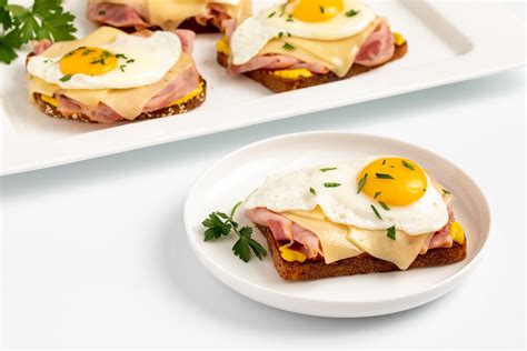 Nourish Pa Open Faced Hot Ham And Swiss Sandwich