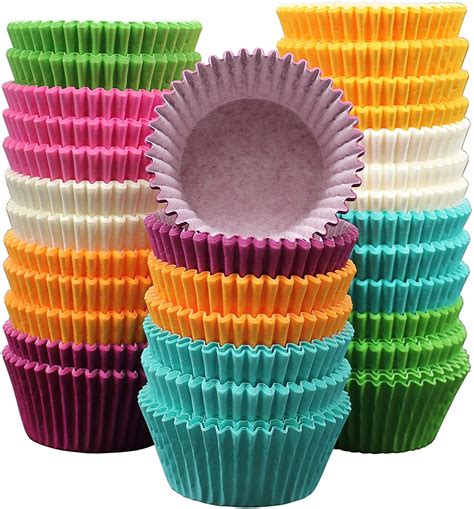 Montopack Rainbow Paper Baking Cups 300 Pack Muffin Liners And Cupcake
