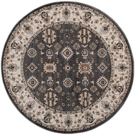 Great savings & free delivery / collection on many items. Safavieh Lyndhurst Gray/Cream 7 ft. x 7 ft. Round Area Rug ...