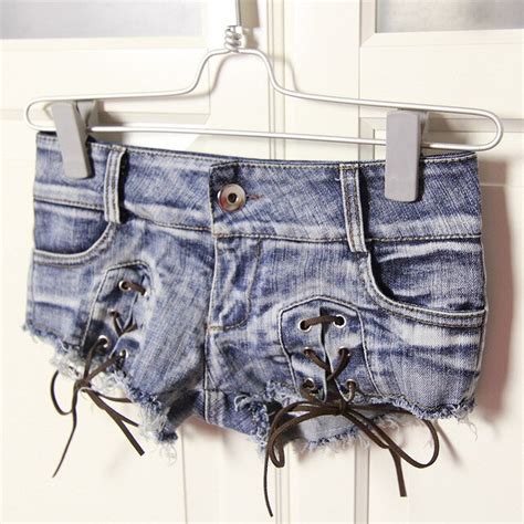 Cut Off Low Waist Sexy Bandage Denim Shorts For Women Skinny Denim Hot Shorts In Shorts From