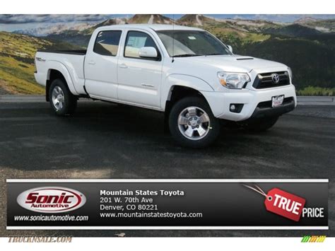 2014 Toyota Tacoma V6 Trd Sport Double Cab 4x4 In Super White 065650