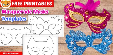 Thousands of free teaching resources to download. Free Printable Masquerade Masks Template | 123 Kids Fun Apps