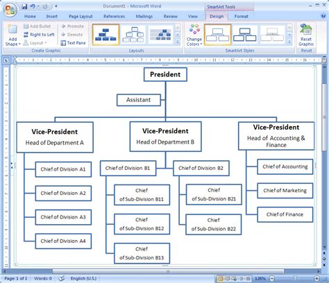 How To Make Hierarchy Chart In Word Best Picture Of Chart Anyimage Org