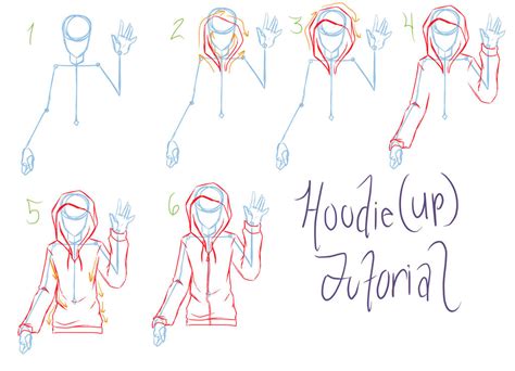 How to draw a hoodie down ~ drawing tutorial easy. Hoodie Tutorial Requested by ReiGodric on DeviantArt