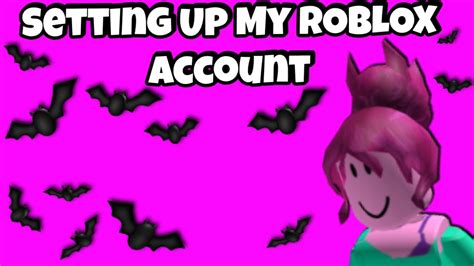 Setting Up My Roblox Account Youtube