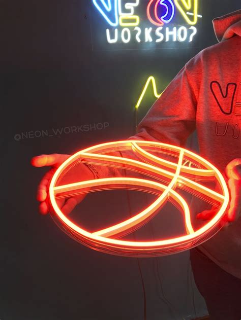 Basketball Neon Sign Led Neon Sign Custom Neon Sign Etsy Neon Signs