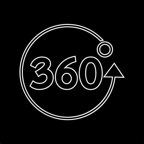 360 Degree Icon 573770 Vector Art At Vecteezy