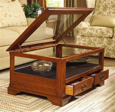 Square Glass Top Display Coffee Table BREWTC