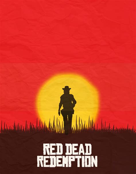 Red Dead Redemption Stylised Poster By Rosshoolie On