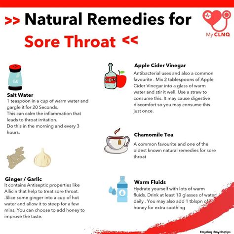 Proven Natural Remedies For Sore Throat Myclnq Health