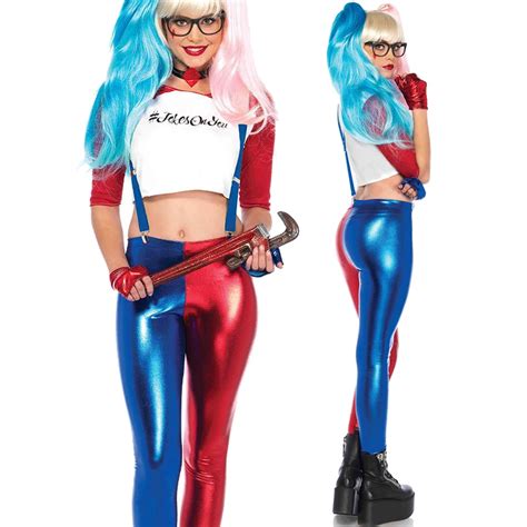 suicide squad harley quinn costume women adult clown circus joker cosplay cosplay carnival