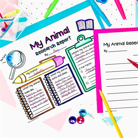 Animal Research Report Worksheets And Graphic Organizers