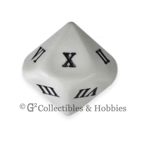 New 2 Roman Numeral D10 Large 20mm Dice Set Ten Sided Rpg Dandd Gaming 13