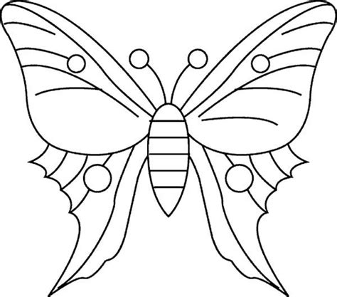 For boys and girls, kids and adults, teenagers and toddlers, preschoolers and older kids at school. Simple Butterfly Drawing Coloring Page - Download & Print ...