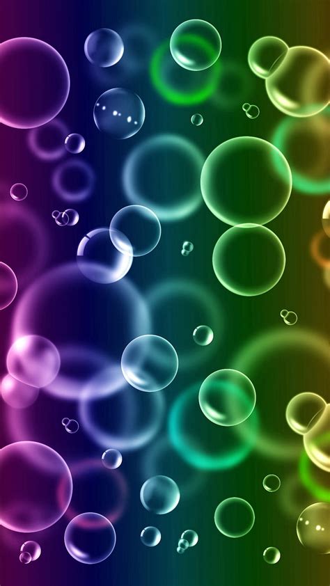 Multicolor Blue Bubble Bubbles Green Lace Purple Rainbows Teal