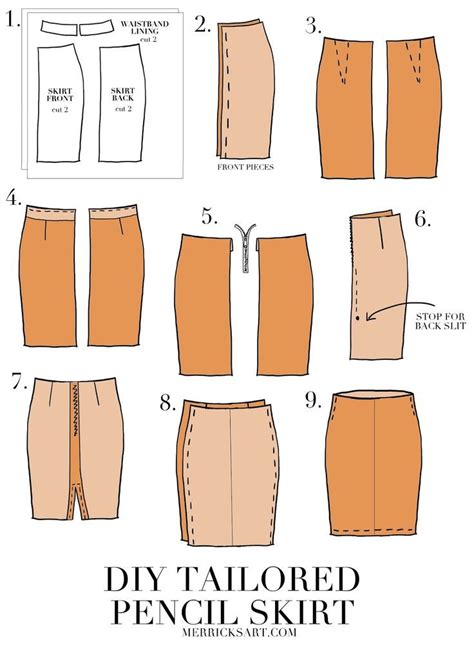 Free Sewing Pattern For A Pencil Skirt Toyibakmal