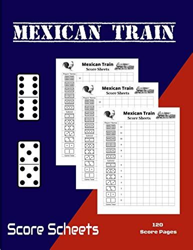 Mexican Train Score Sheets Scorepad For Mexican Train And Chicken Foot