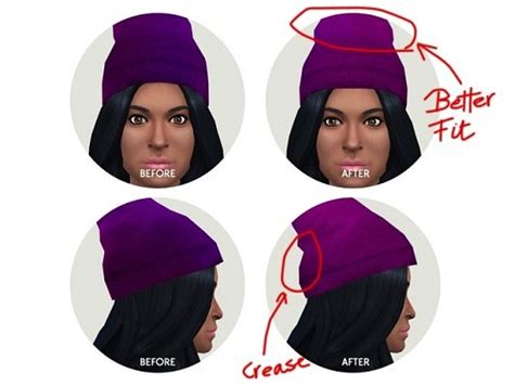 Baggy Beanies Fixed At Lumialover Sims Sims 4 Updates