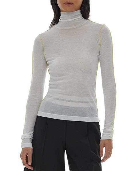 Helmut Lang Sheer Turtleneck Bloomingdales