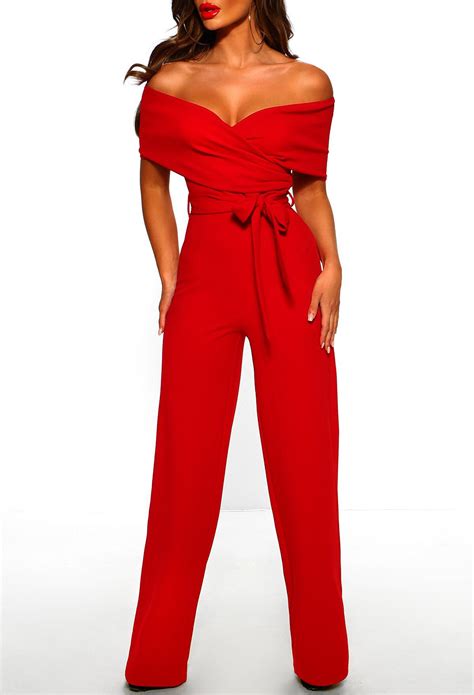 Pin by Louise Shaw on Jumpsuits and playsuits | Red jumpsuits outfit ...