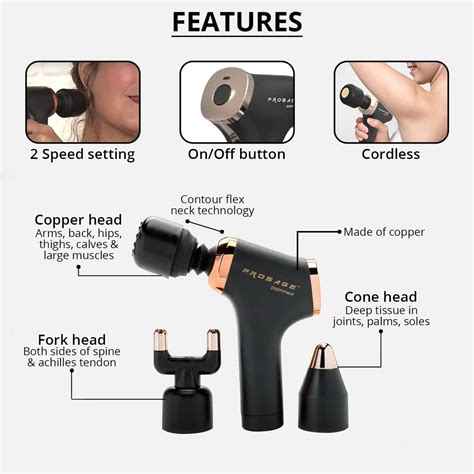 Buy Evertone Prosage Copper Massage Gun Best Portable Electric Full Body Massager At Shoplc