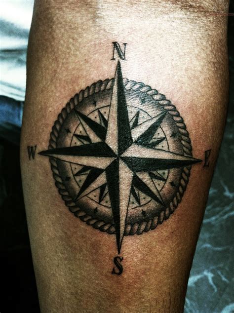 Compass And Rose Tattoo Design Top Compass Tattoo Ideas My XXX Hot Girl