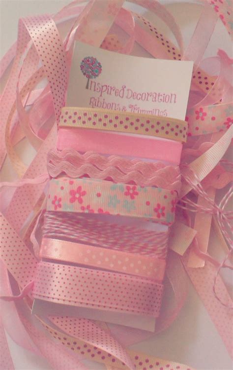 Pretty In Pink Ribbons And Trimmings By InspiredDecoration On Etsy 7