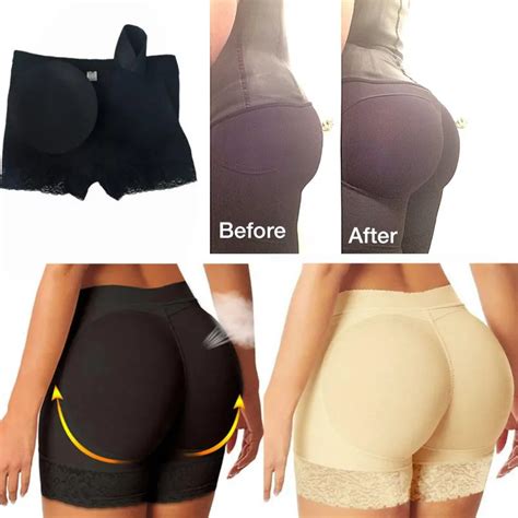 Fake Ass Womens Butt And Hip Enhancer Booty Padded Underwear Panties Body Shaper Seamless Butt