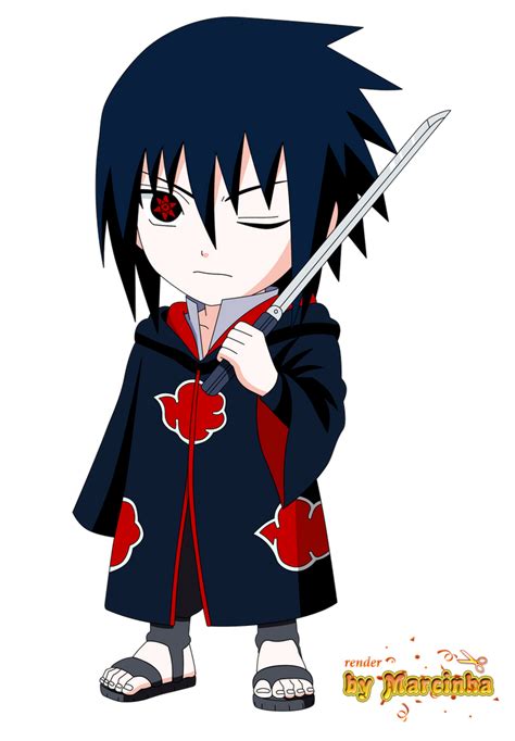 Render Chibi Akatsuki Sasuke By Marcinha20 On Deviantart