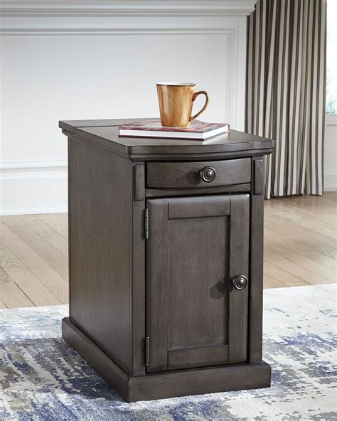 After we brought it home we didn't feel it match. Laflorn Gray Chairside End Table | The Furniture Mart