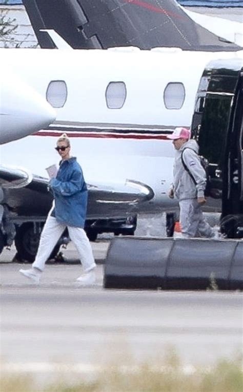 Justin Bieber And Hailey Depart On Private Jet Before Wedding
