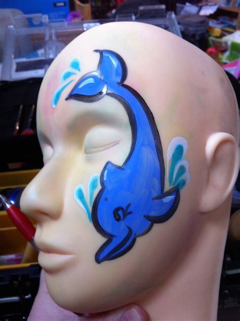 Dolphin Painted By Perry Noia The Clown Dolphin Painting Face Painting