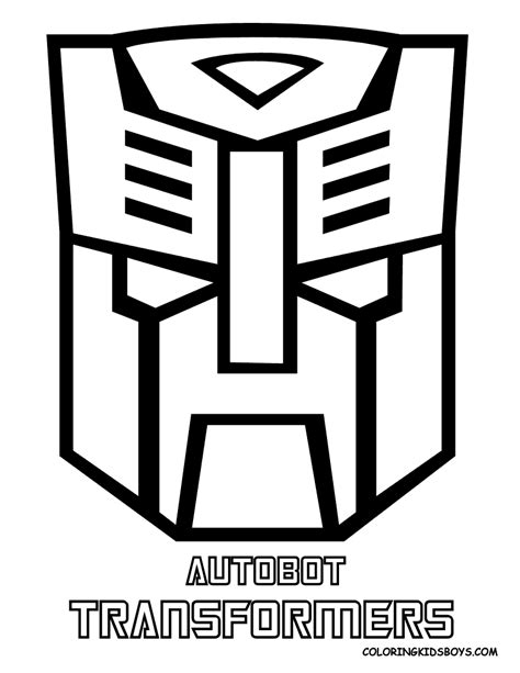 Transmissionpress Autobot Transformers Logo Coloring Pages