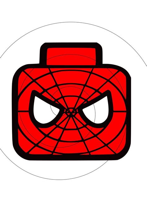 Spiderman Lego Head SVG File by ChattyCrafterShop on Etsy | Lego head